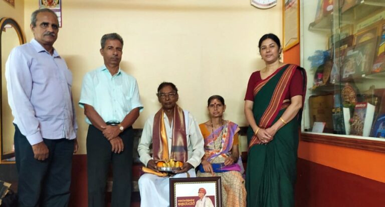 ಕಲಾವಿದ ಮೋಹನ ಶೆಟ್ಟಿಗಾರರಿಗೆ ಸಮ್ಮಾನ