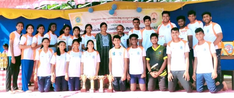 ಥ್ರೋಬಾಲ್‌ ಪಂದ್ಯಾಟದಲ್ಲಿ ವಿವೇಕಾನಂದ ಪದವಿಪೂರ್ವ ಕಾಲೇಜಿನ ತಂಡ ರಾಷ್ಟ್ರಮಟ್ಟಕ್ಕೆಆಯ್ಕೆ